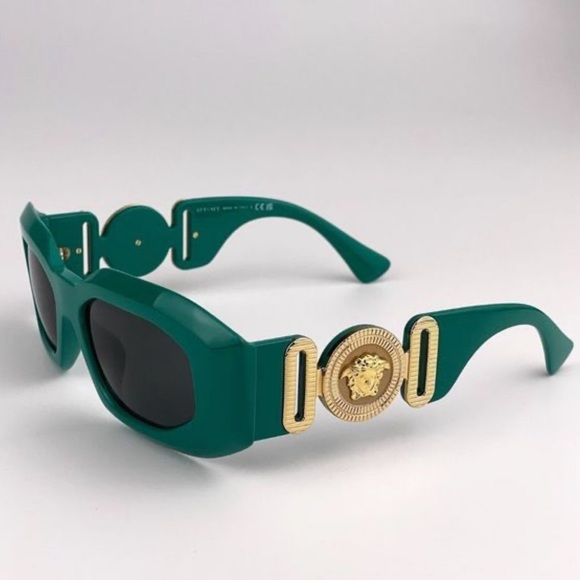 Versace🔥 VE4425U 536487 Sunglasses MAXI MEDUSA
BIGGIE Turquoise Gray Oval Unisex - Picture 7 of 10